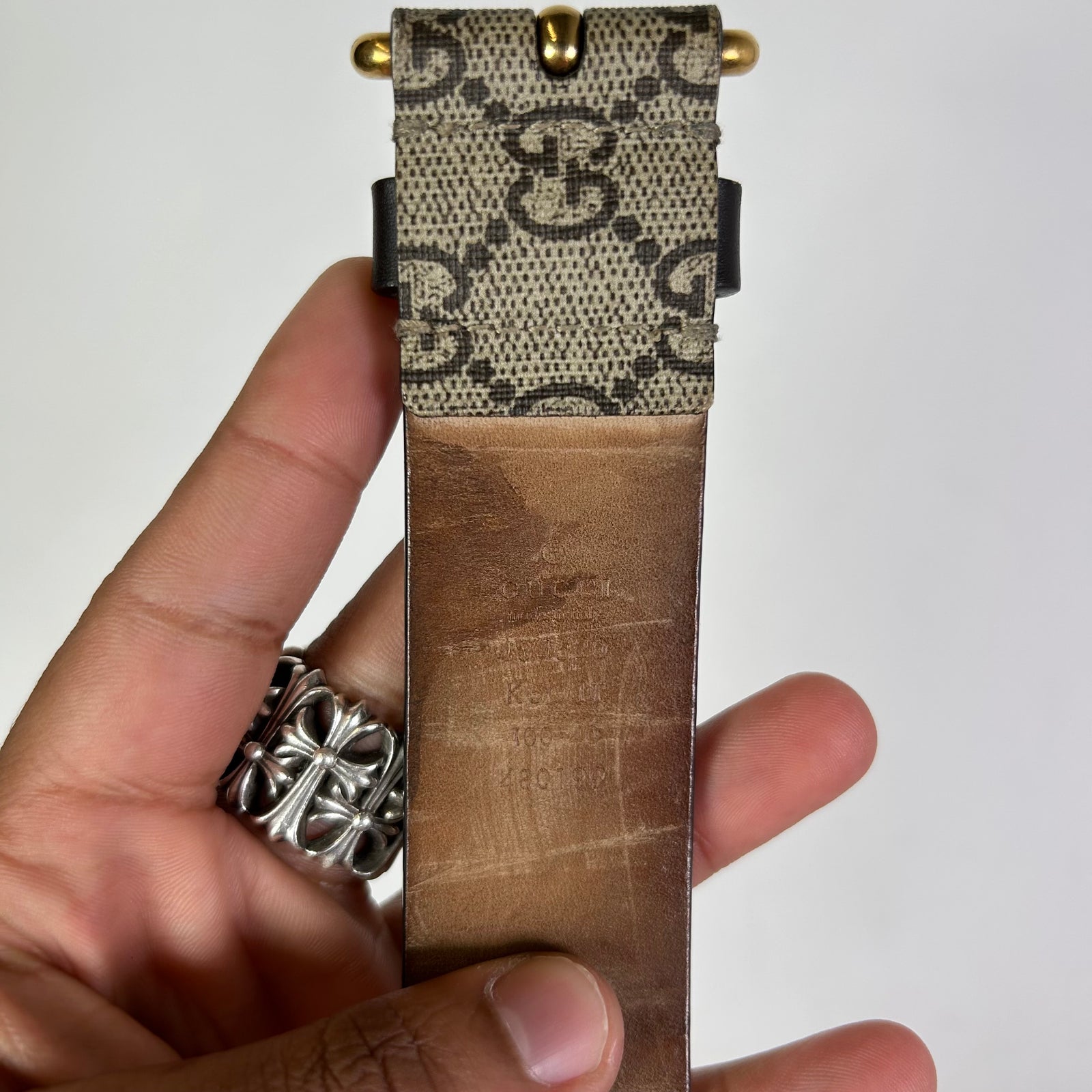Gucci Supreme King Snake Belt Size 100