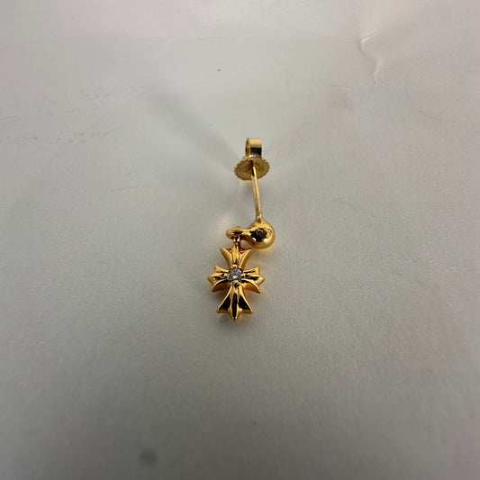 Chrome Hearts 22k Diamond Tiny E Earing