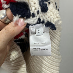 Thom Browne Jacquard Knit 4 Bar Sweater Size 2