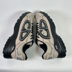 Dior B30 Beige/Black Mesh Microfiber Sneakers