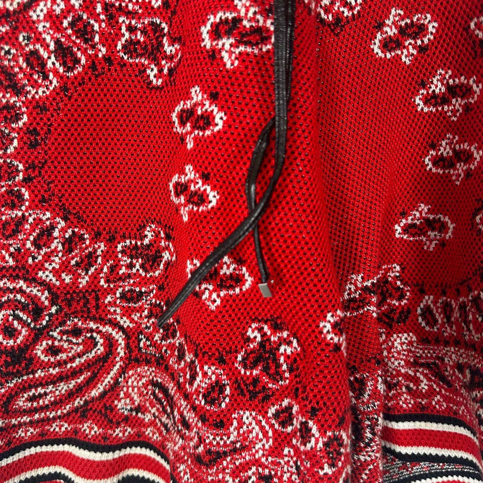 Amiri Red Knit Paisley Shorts Size L`