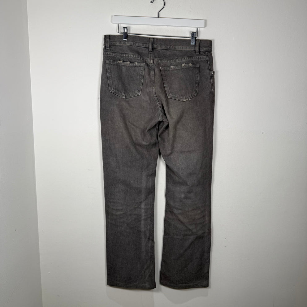 Helmut Lang Grey Vintage Clean Broken Denim Jeans Size 31