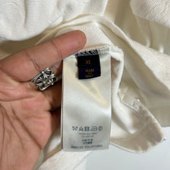 Louis Vuitton White Monogram 3D Pocket T-Shirt Size L