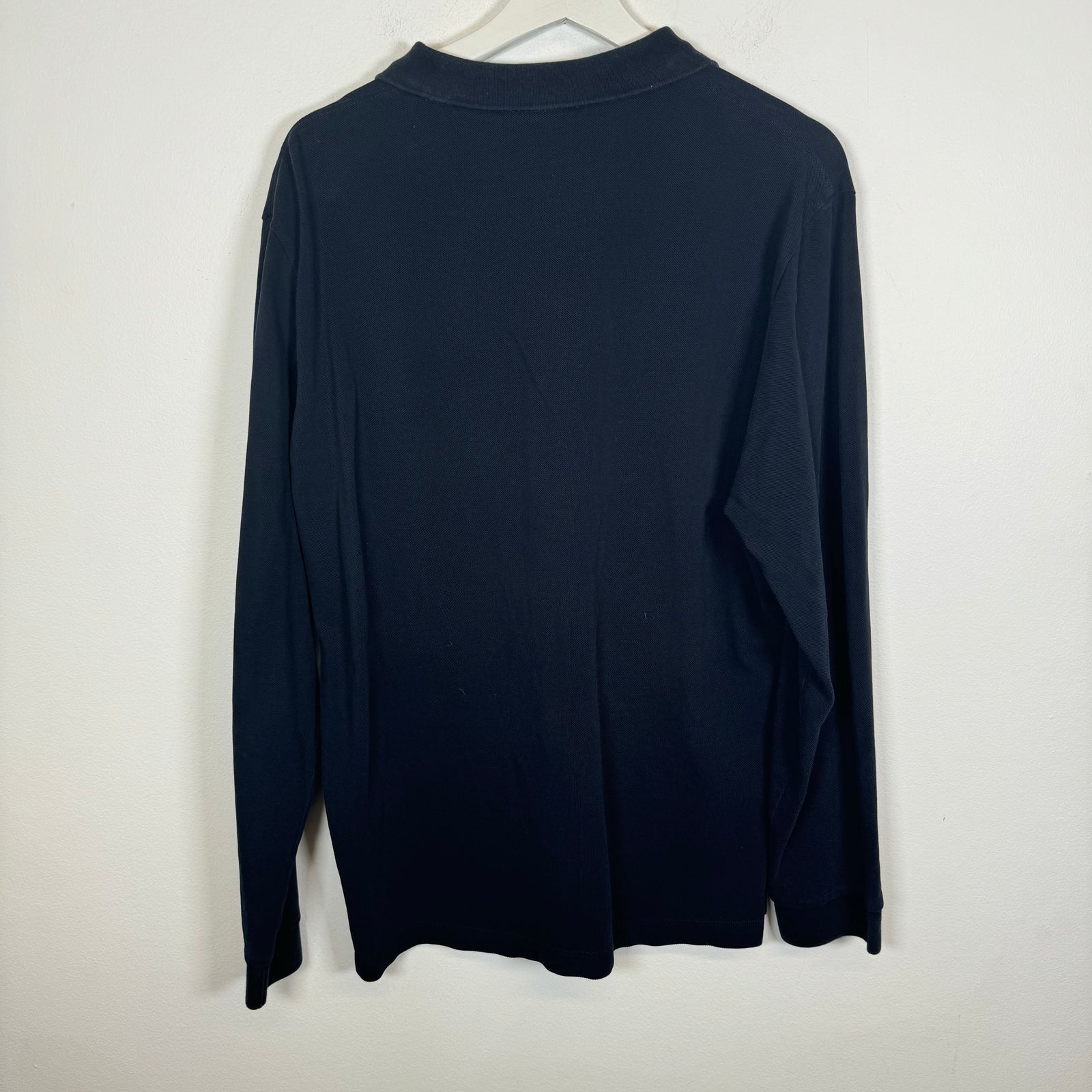 Burberry Navy Longsleeve Polo Shirt Size XXL