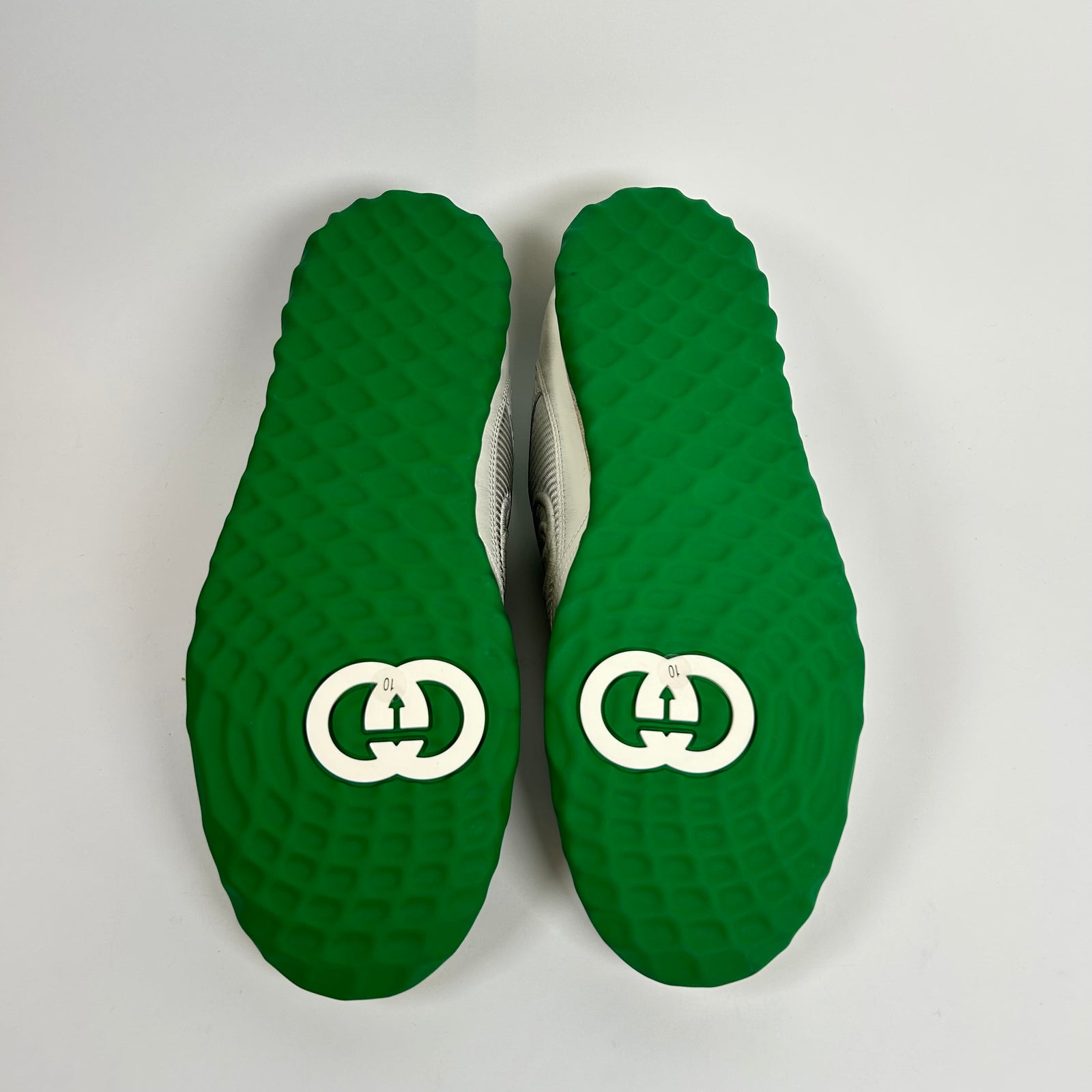 Gucci Off White Green Mac 80 Sneaker Size GG 10