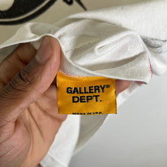 Gallery Dept White Paint Splatter Art Logo T-Shirt Size S