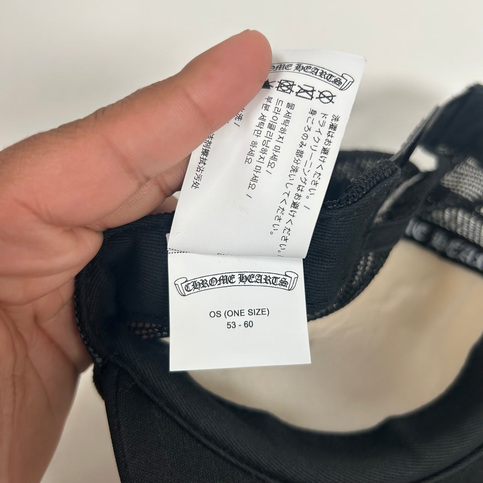 Chrome Hearts Red/White Eye Chart Hat