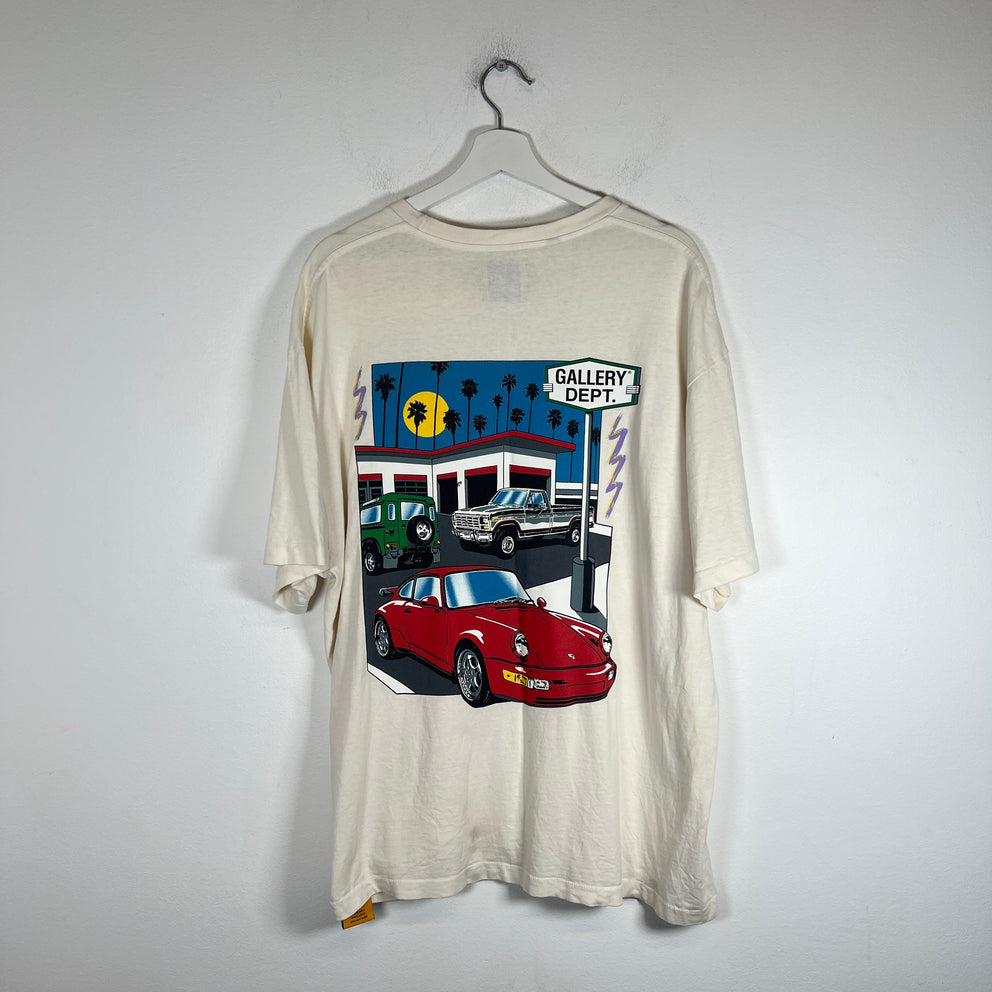 Gallery Dept White Porsche T-Shirt Size XL