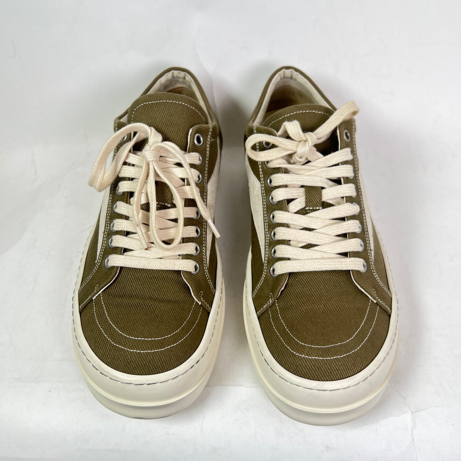 Rick Owens DRKSHDW Canvas Vintage Low-Top Sneakers