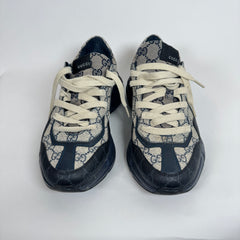 Gucci Navy GG Rhyton Sneaker Size GG 7.5