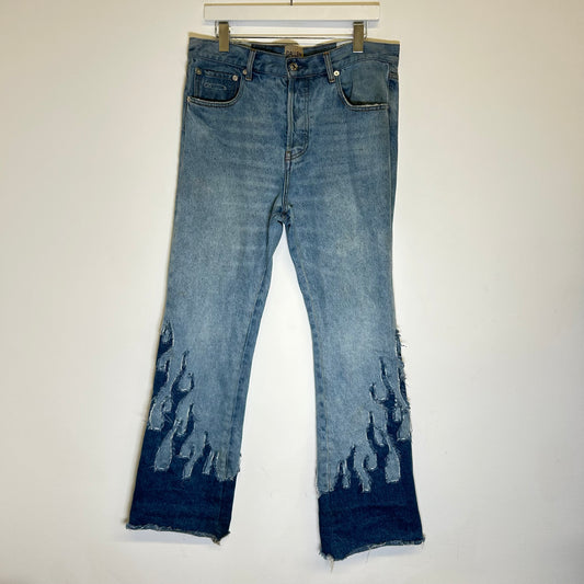 Gallery Dept Lightwash LA Blvd Flame Jeans Size 33