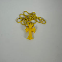 Chrome Hearts Yellow Silicone Cross Necklace