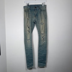Saint Laurent Jeans Lightwash Distressed D02 Size 27