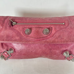Balenciaga Pink Lambskin Giant Envelope Clutch