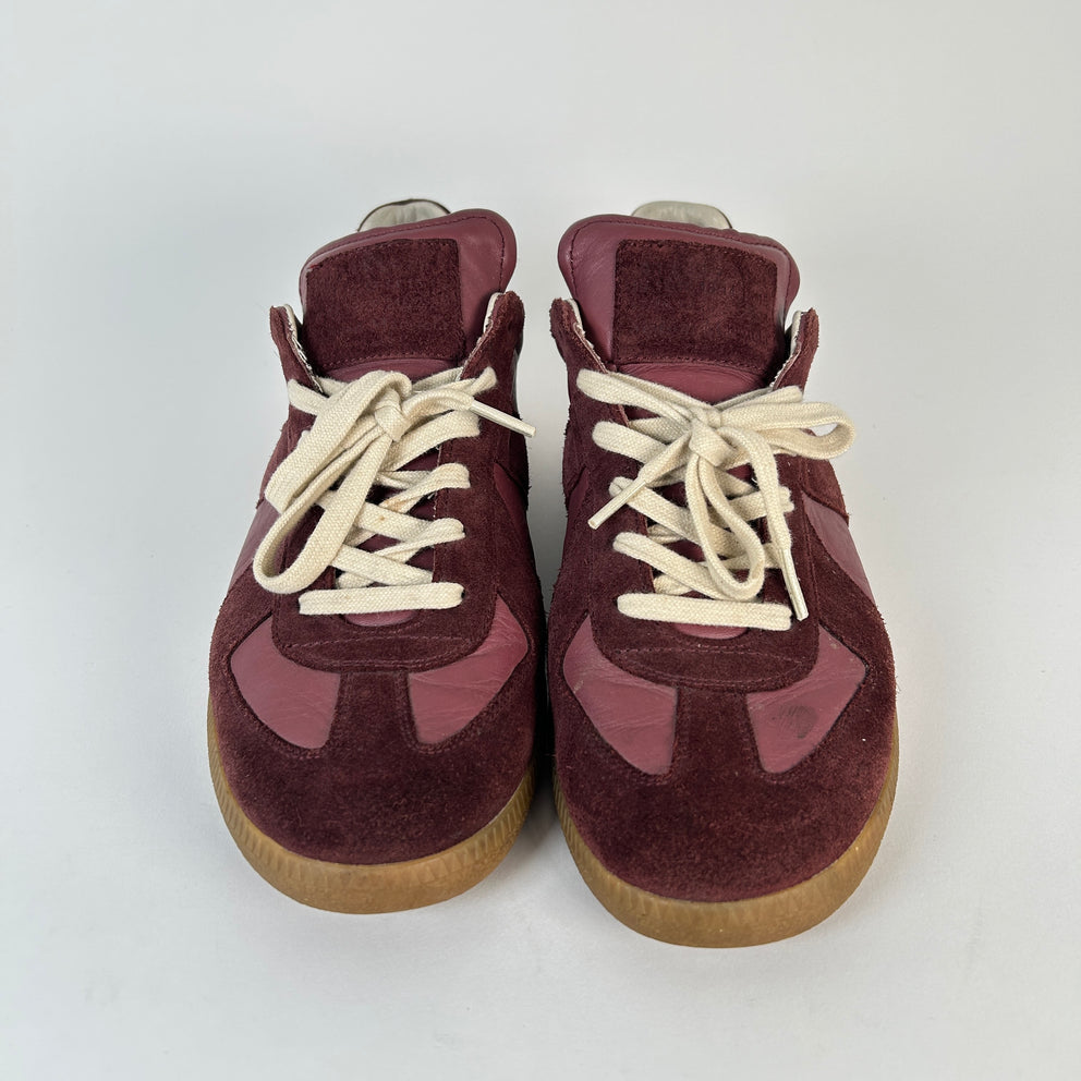 Maison Margiela Maroon/Gum Gat Trainers Size 10