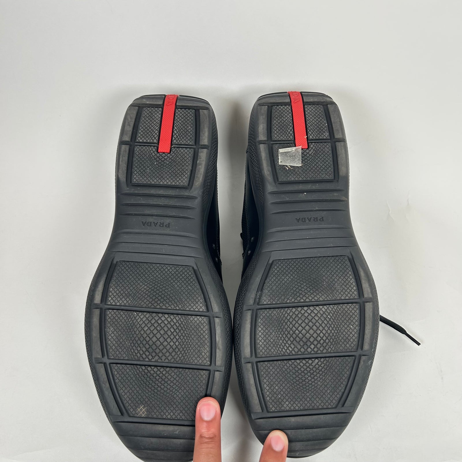 Prada Black Cup Low Sneakers Size 11