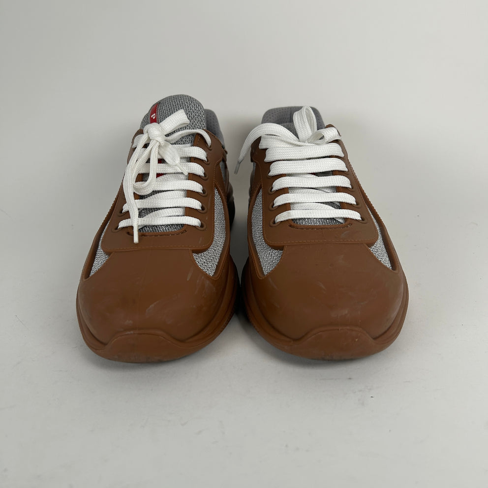 Prada Brown Rubber Cups Size 44