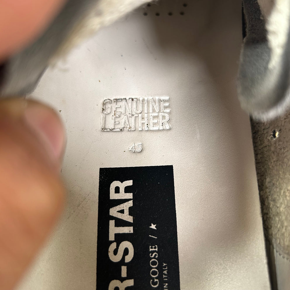 Golden Goose Grey/Red Python Superstar Size 45