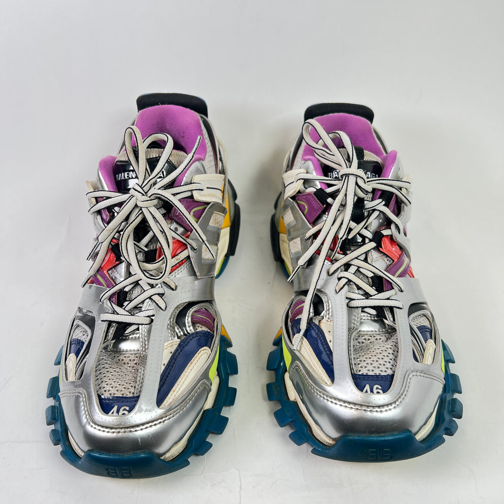 Balenciaga Multi-Color Metallic Track Sneaker