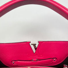 Louis Vuitton Capucines Red Taurillon Leather MM Handbag