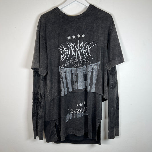 Givenchy Layer Hooded T-Shirt Size L
