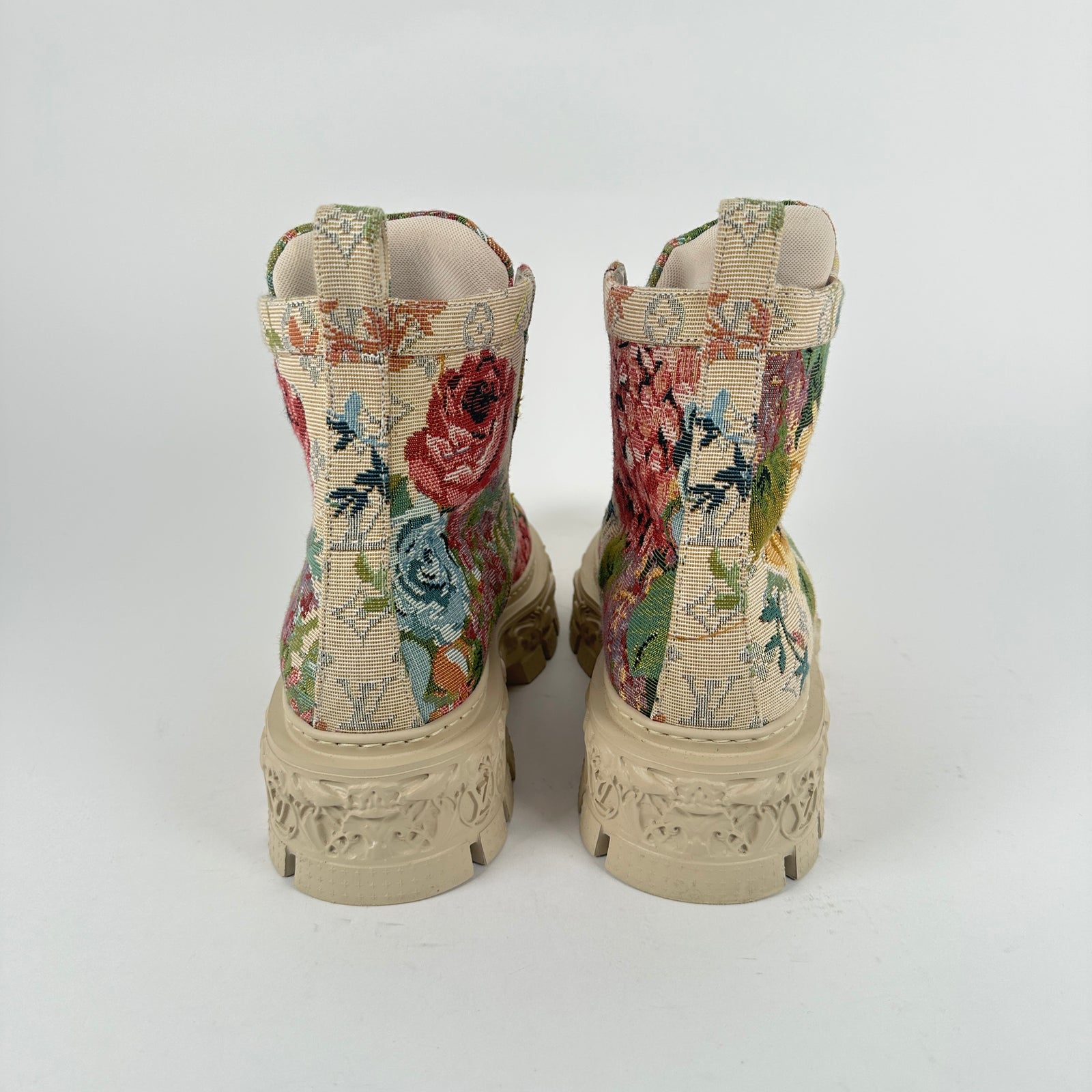 Louis Vuitton Canvas Baroque Ranger Boot Size 7
