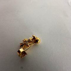Chrome Hearts 22k Diamond Tiny E Earing