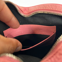 Balenciaga Pink Mini Le Cagole Heart Shoulder Bag