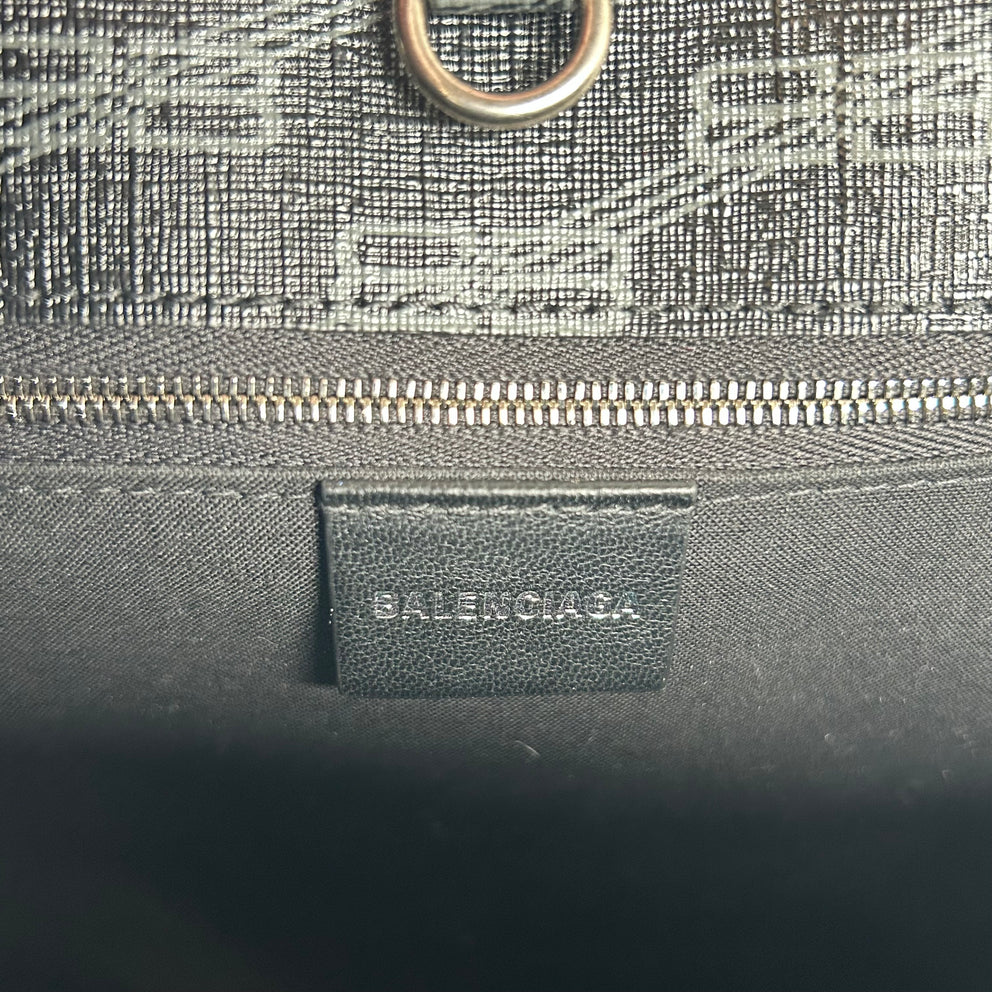 Balenciaga Black BB Monogram Tote Bag