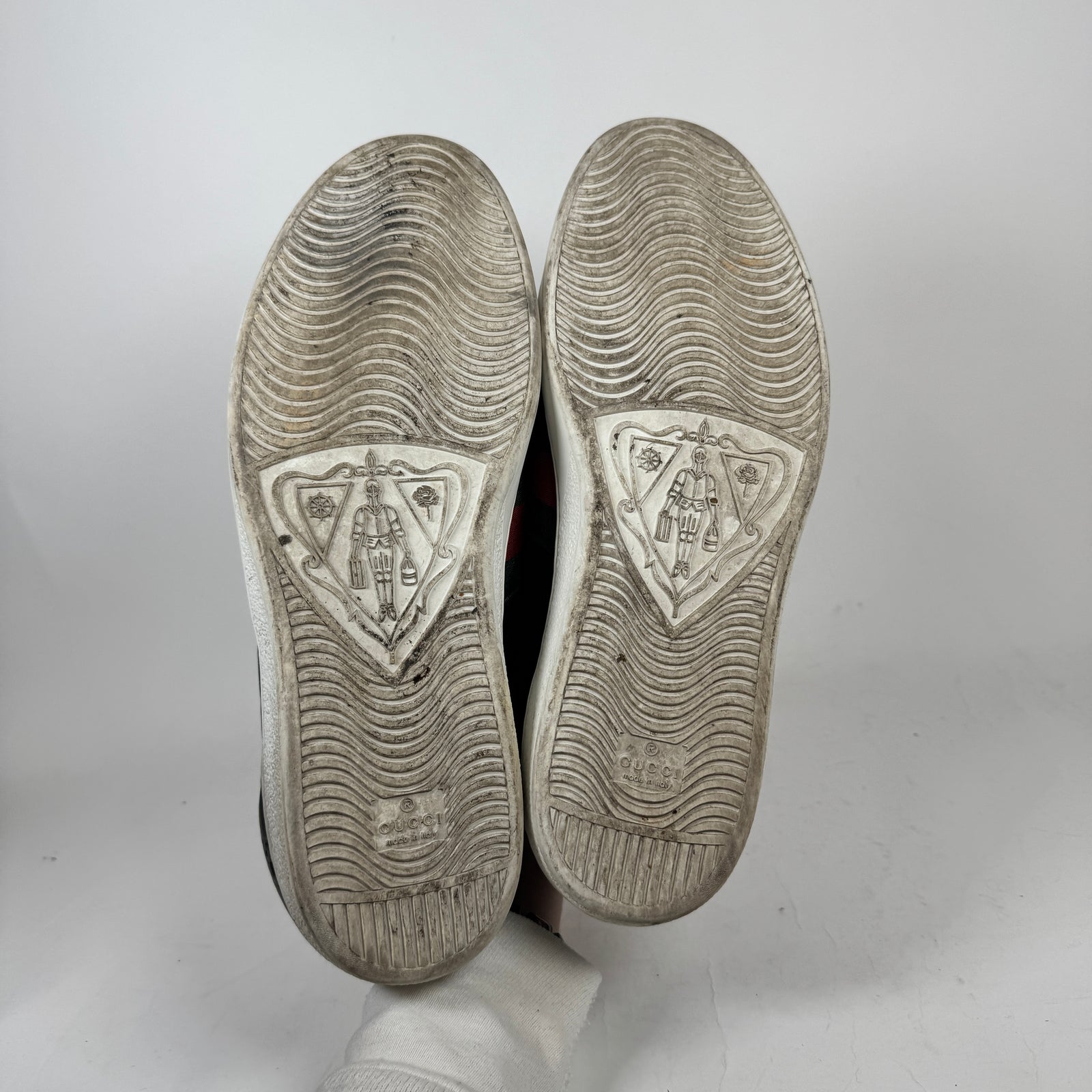 Gucci Black GG Embossed Ace Sneaker Size GG 12