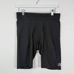 Balenciaga Black Biker Shorts Size L