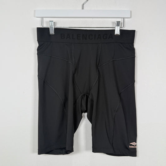 Balenciaga Black Biker Shorts Size L