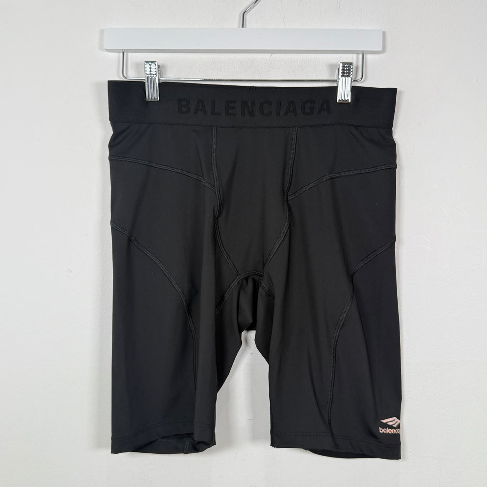 Balenciaga Black Biker Shorts Size L