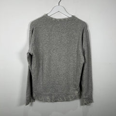 R13 Grey Distressed Crewneck Size S