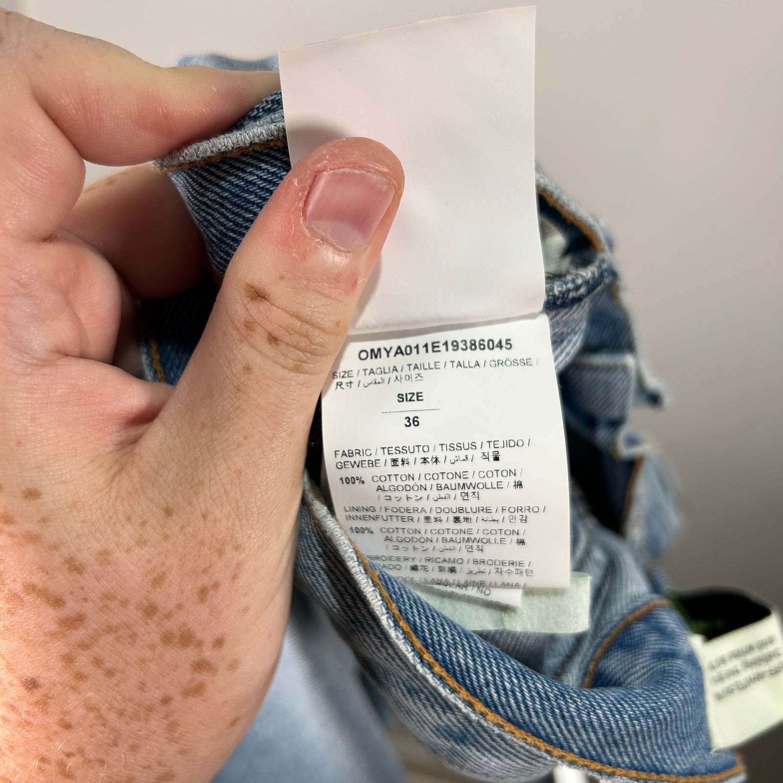 Off-White Stencil Graphic Jeans Size 36