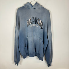 Balenciaga Washed Blue Be Kind Hoodie Size 3