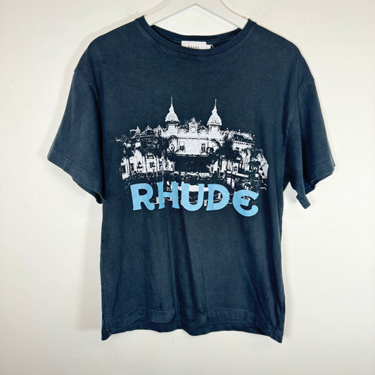 Rhude Black Casino Tee Size S