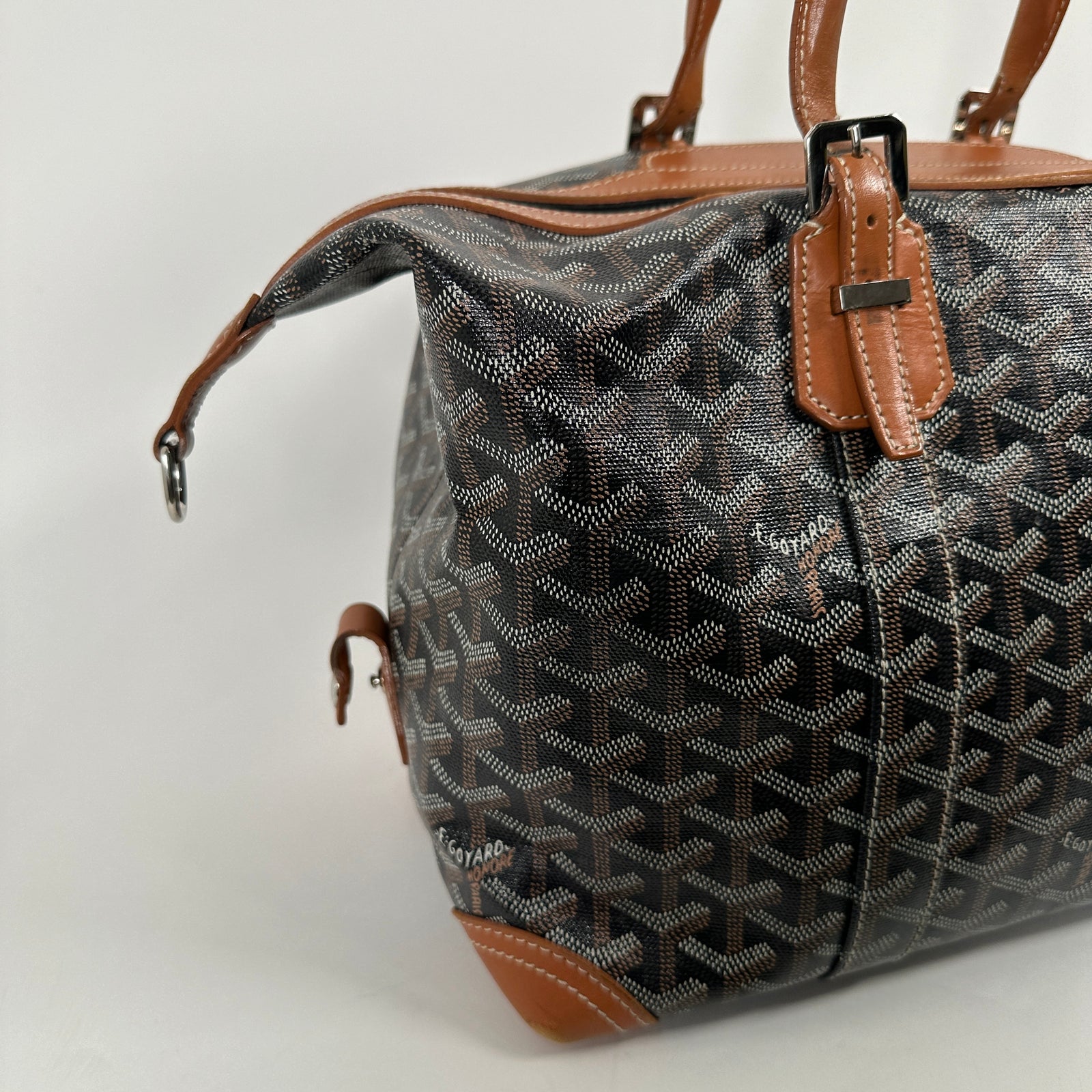 Goyard Black & Tan Goyardine Boeing 30