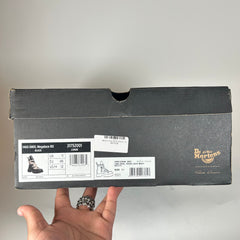 Rick Owens x Doc Marten's Black Megalace Pebbled Leather Boots Size 12