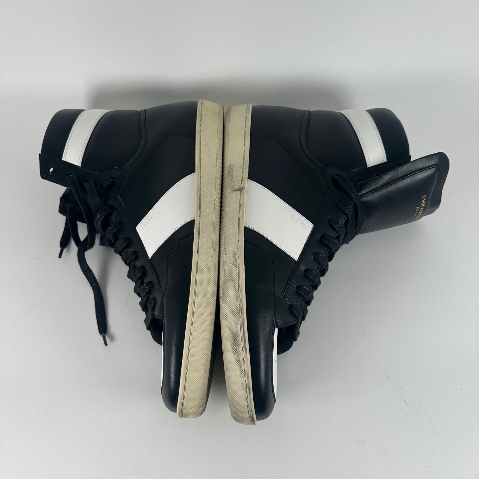 Saint Laurent B&W Court Classic High-Top Size 16