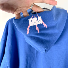 Sp5der Blue '555' Graphic Hoodie Size M