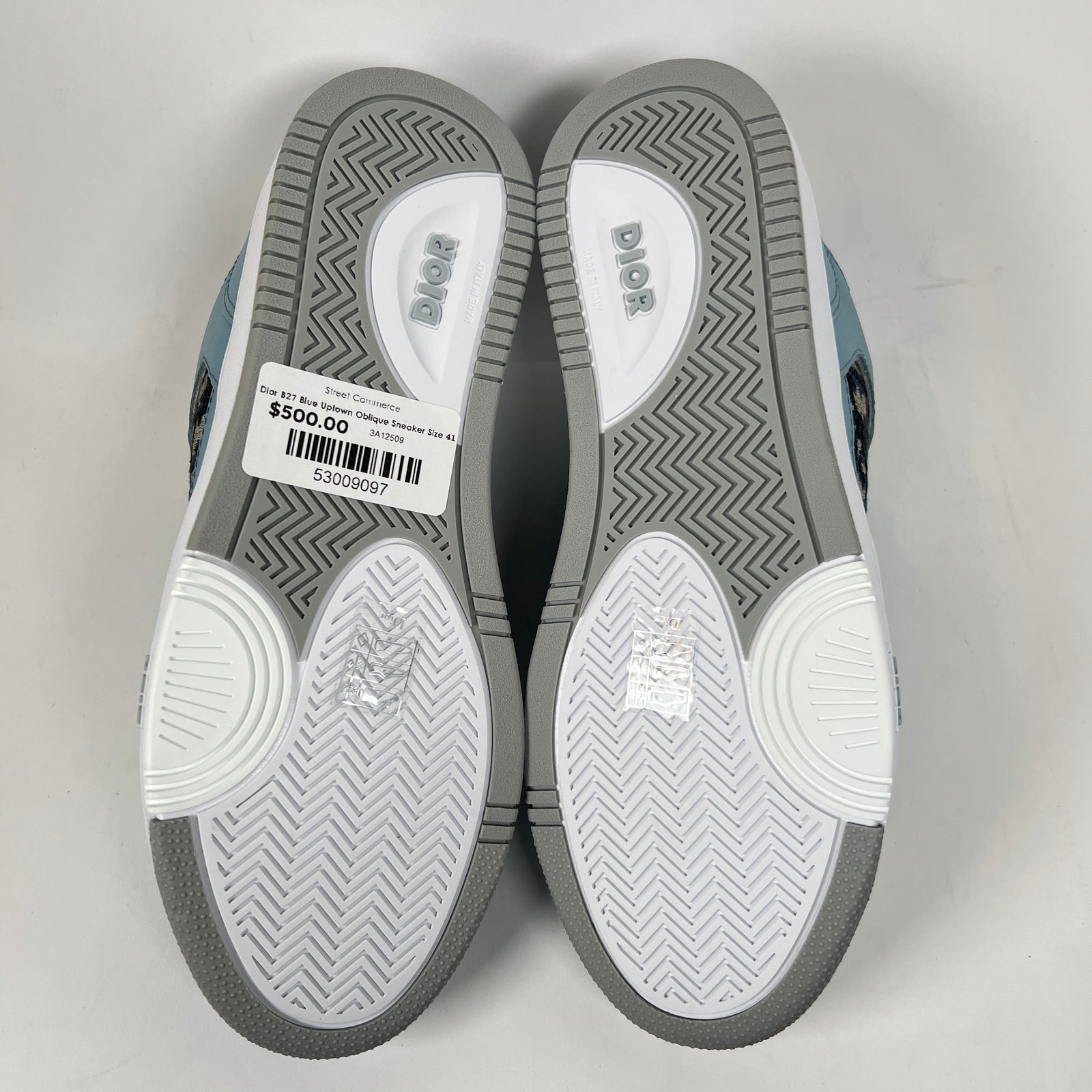 Dior B27 Blue Uptown Oblique Sneaker Size 41