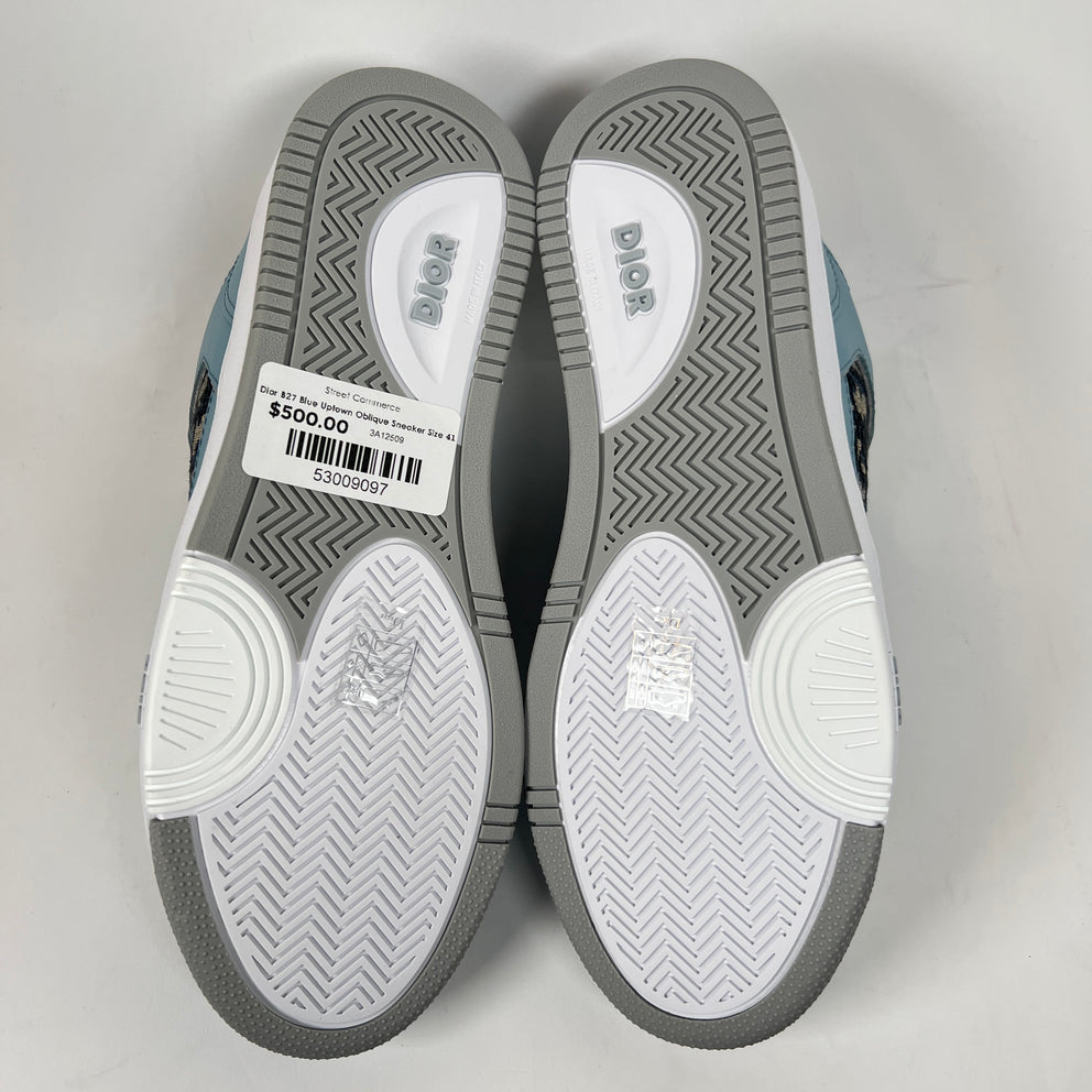 Dior B27 Blue Uptown Oblique Sneaker Size 41