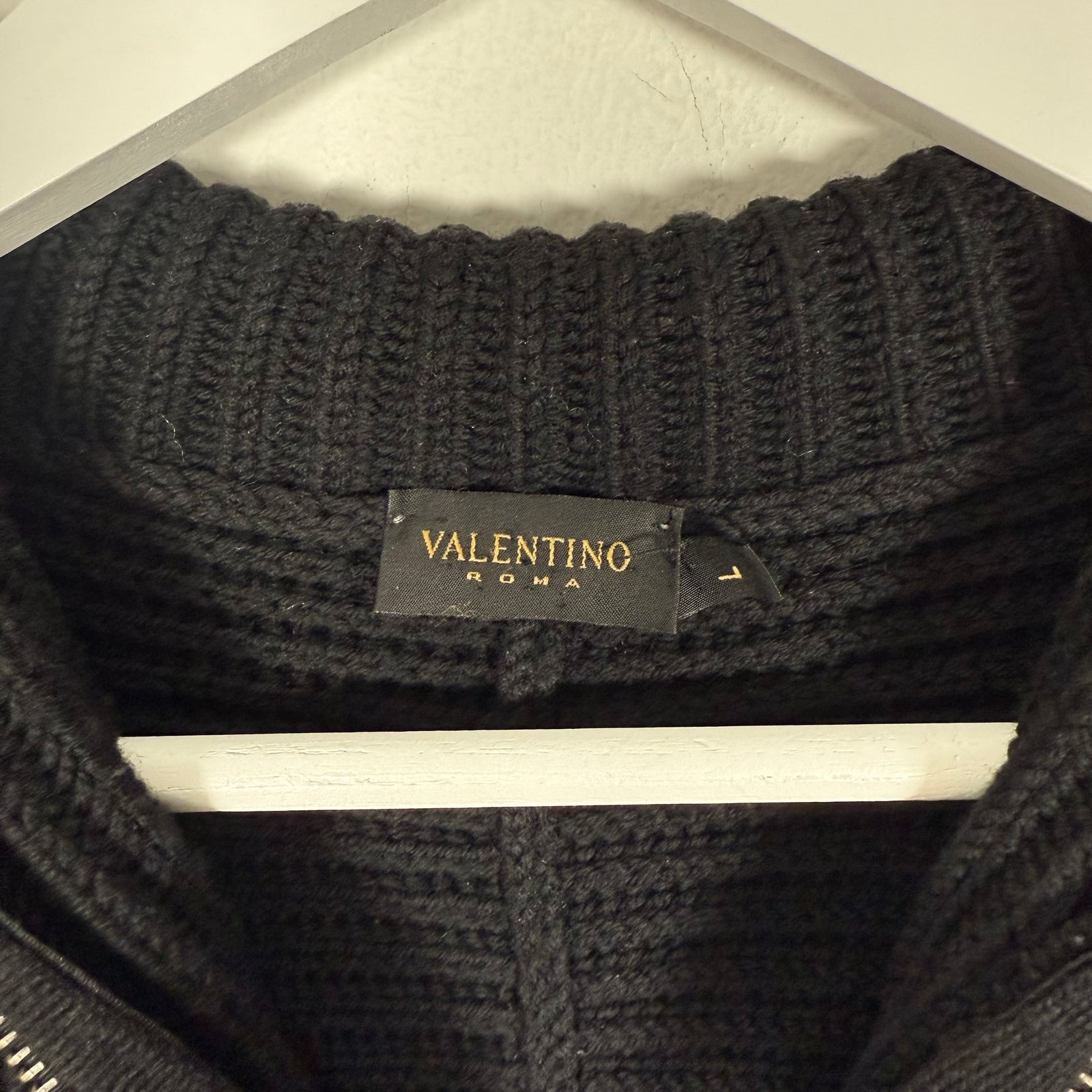 Valentino Knit Zip-Up Jacket Size L
