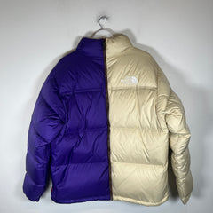 Supreme x The North Face Purple Split Nuptse Jacket Size L