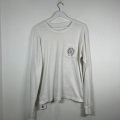 Chrome Hearts White Las Vegas Horseshoe Longsleeve Shirt Size L