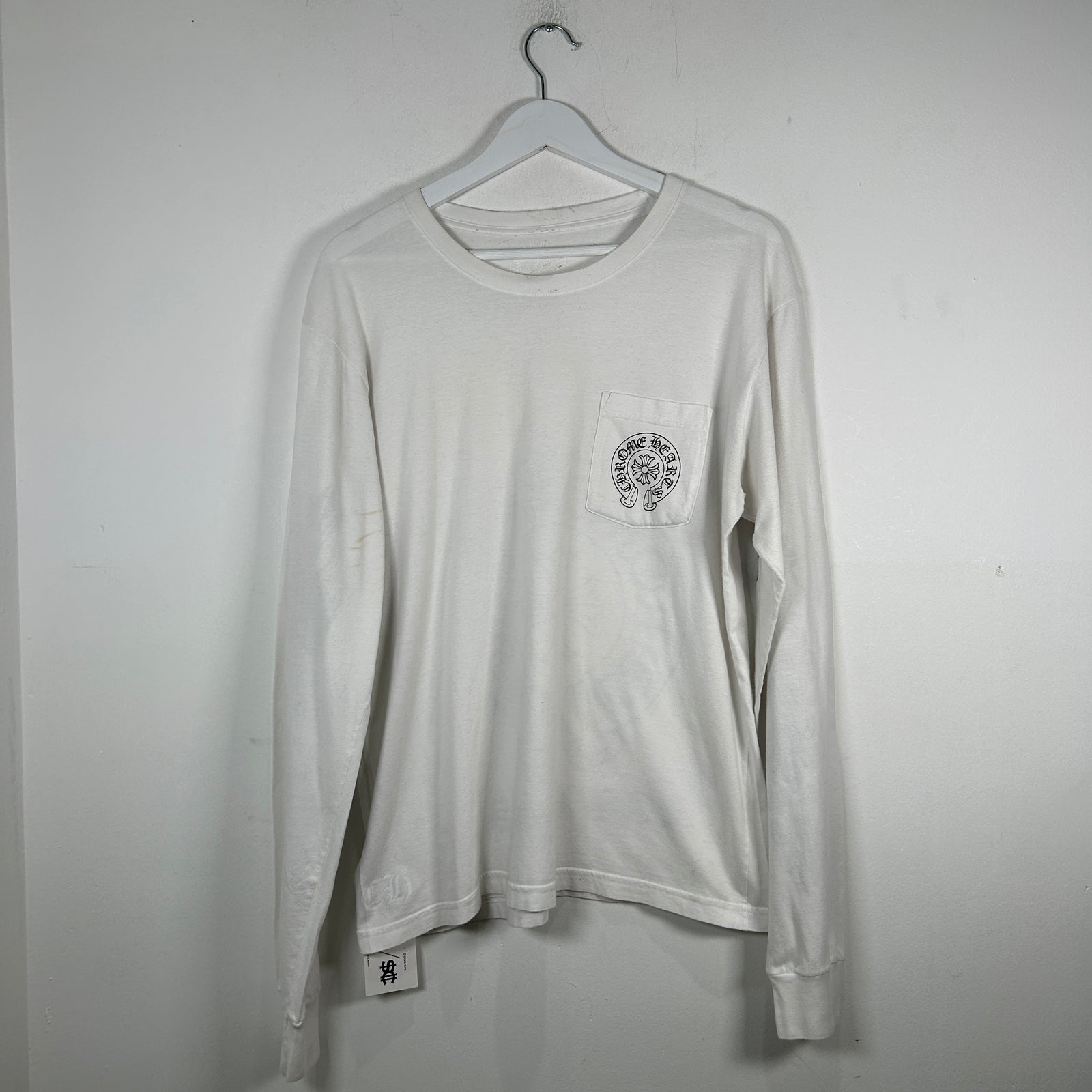 Chrome Hearts White Las Vegas Horseshoe Longsleeve Shirt Size L