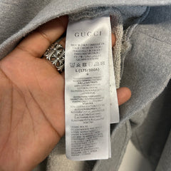 Gucci Grey Interlocking G Logo Sweatshirt Size L