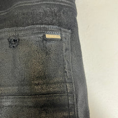 Amiri Black Waxed MX1 Jeans Size 30