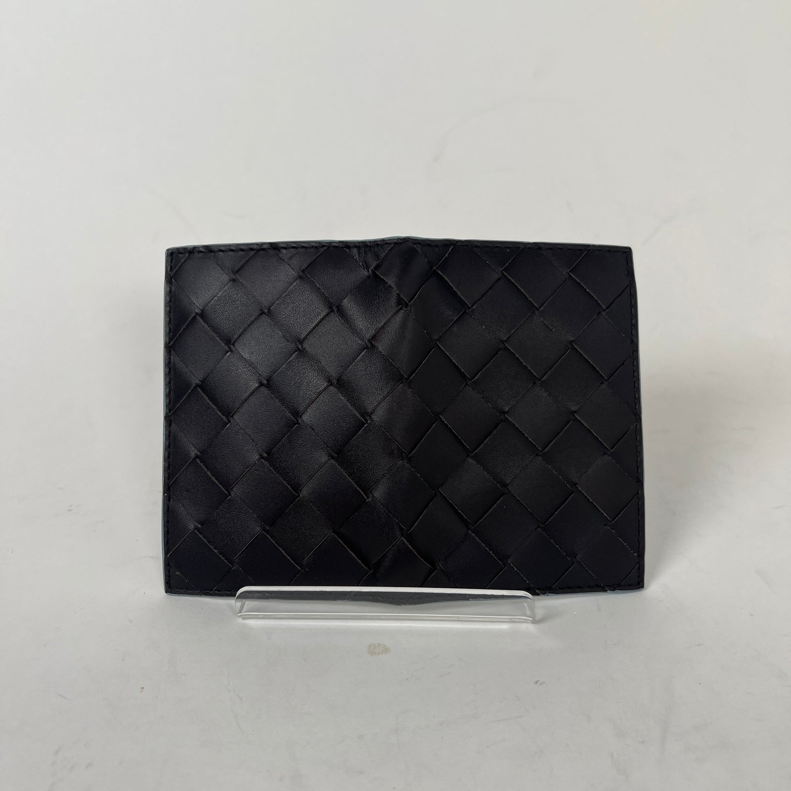 Bottega Veneta Brown/Blue Bi-Fold Wallet